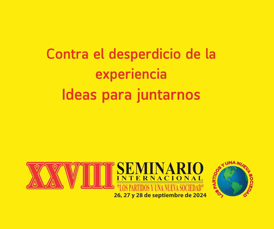 Contra el desperdicio de la experiencia Ideas para juntarnos