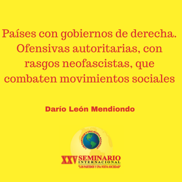 Países con gobiernos de derecha. Ofensivas autoritarias, con rasgos neofascistas, que combaten …